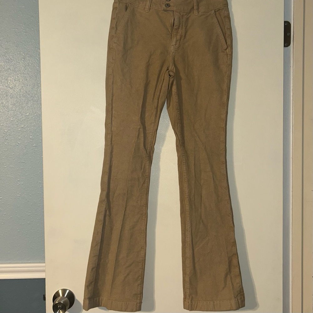 American Eagle Beige Corduroy Trousers